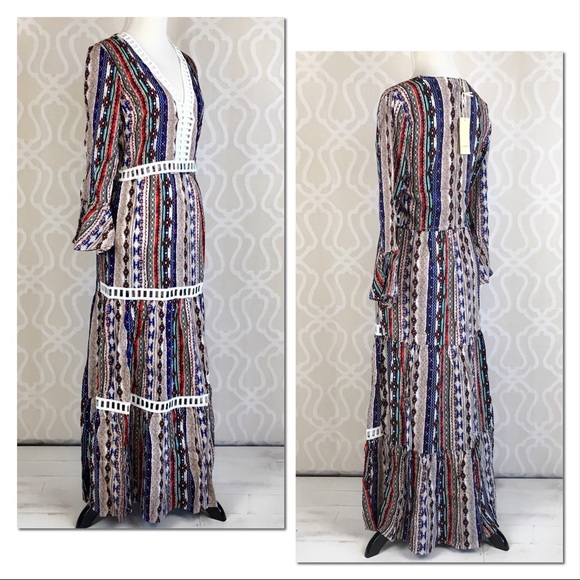 2 Piece Gypsy Bohemian Tribal Maxi - Picture 5 of 8